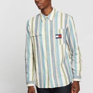 NWOT TOMMY JEANS  COTTON STRIPE SHIRT - S